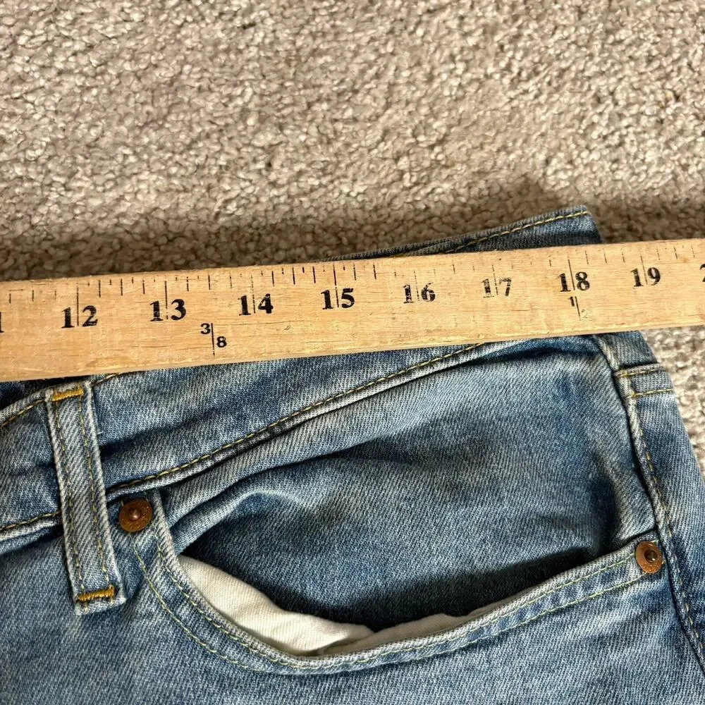 Levis Mens 512 Slim Taper Light Wash Blue Jeans 38x32 Tailored Stretch